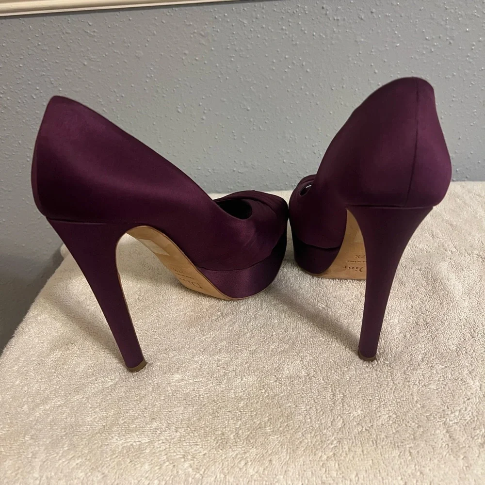 Dior platform pumps, stylish, Free People floral bottoms and Zara top included